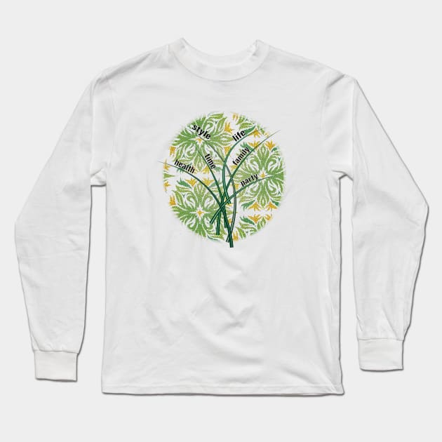 Green life, healthy, lifestyle Long Sleeve T-Shirt by Lady_M